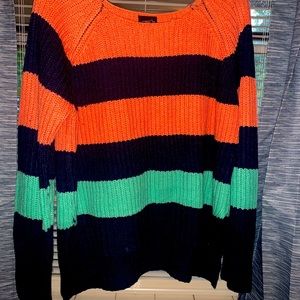 Tri-striped sweater